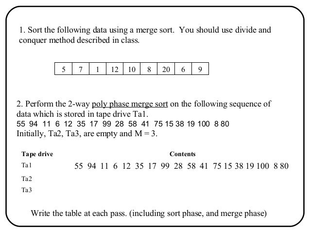 polyphase merge sort